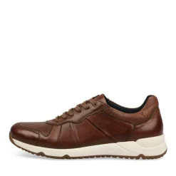 Sneakers KASTANJEBRUIN DENIM SIDE LEER
