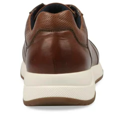 Sneakers KASTANJEBRUIN DENIM SIDE LEER