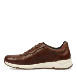 Sneakers KASTANJEBRUIN DENIM SIDE LEER