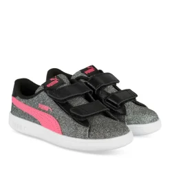 Sneakers Smash Glitz Glam ZWART PUMA