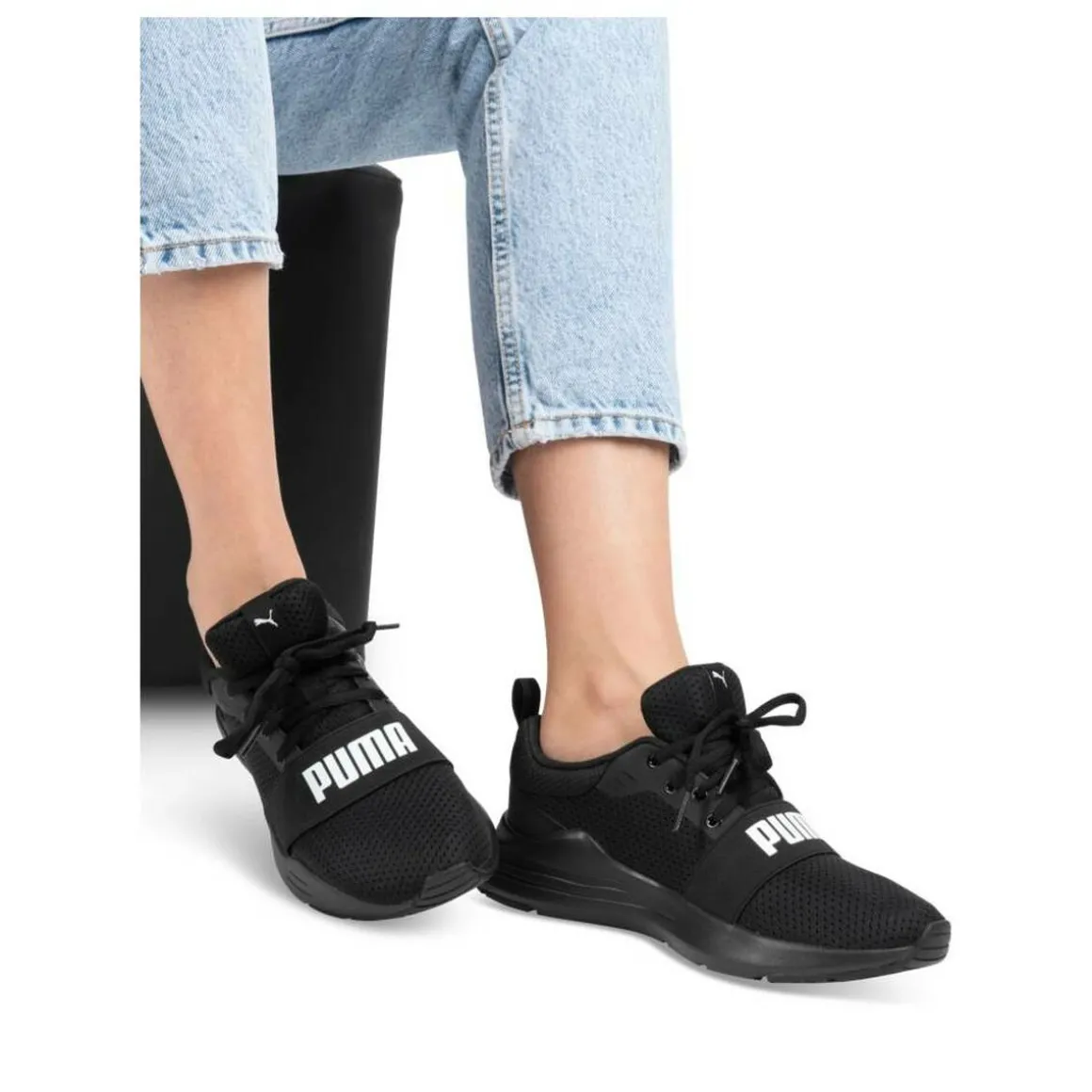 Sneakers Wired Run Jr ZWART PUMA