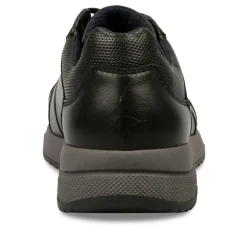 Sneakers ZWART DENIM SIDE LEER