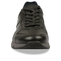 Sneakers ZWART DENIM SIDE LEER