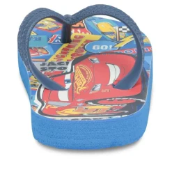 Teenslippers BLAUW CARS