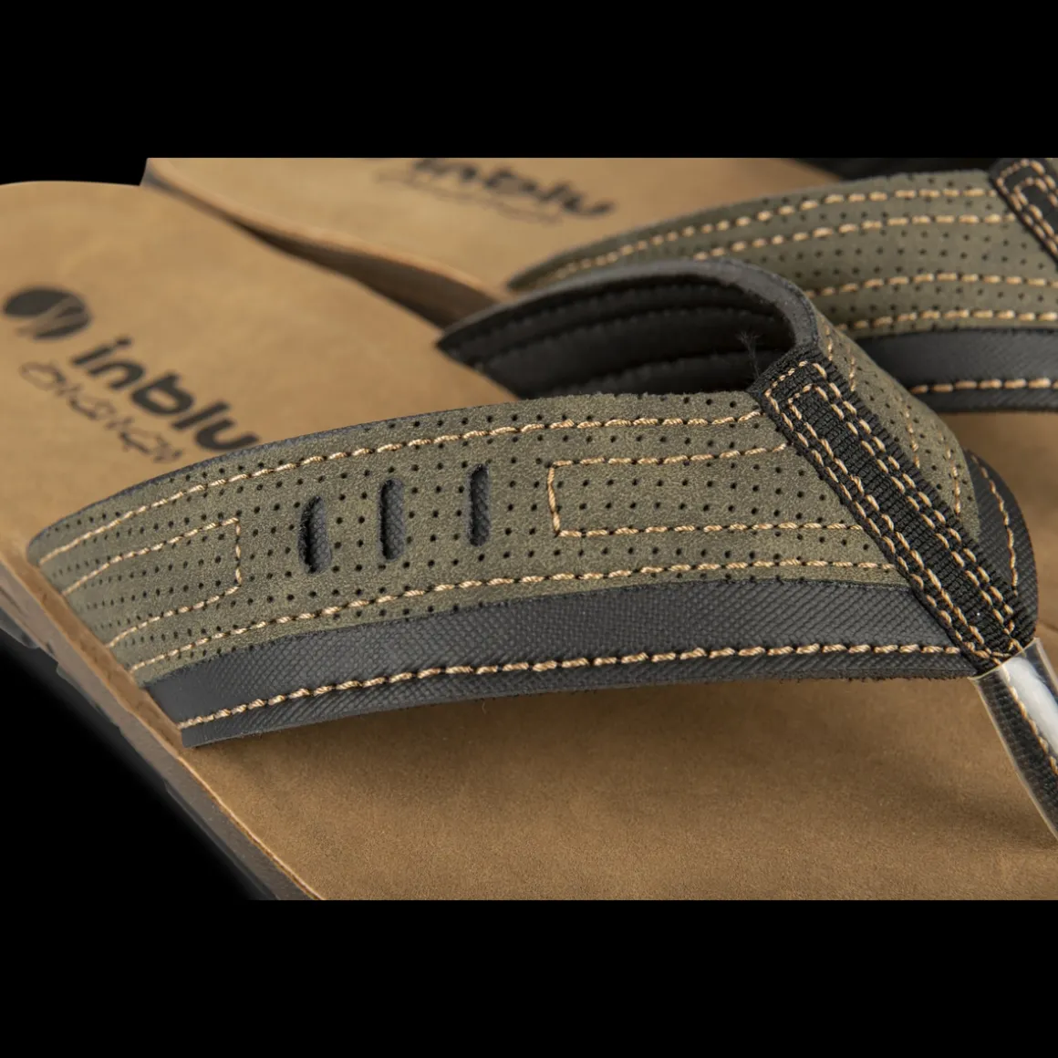 Teenslippers KAKI