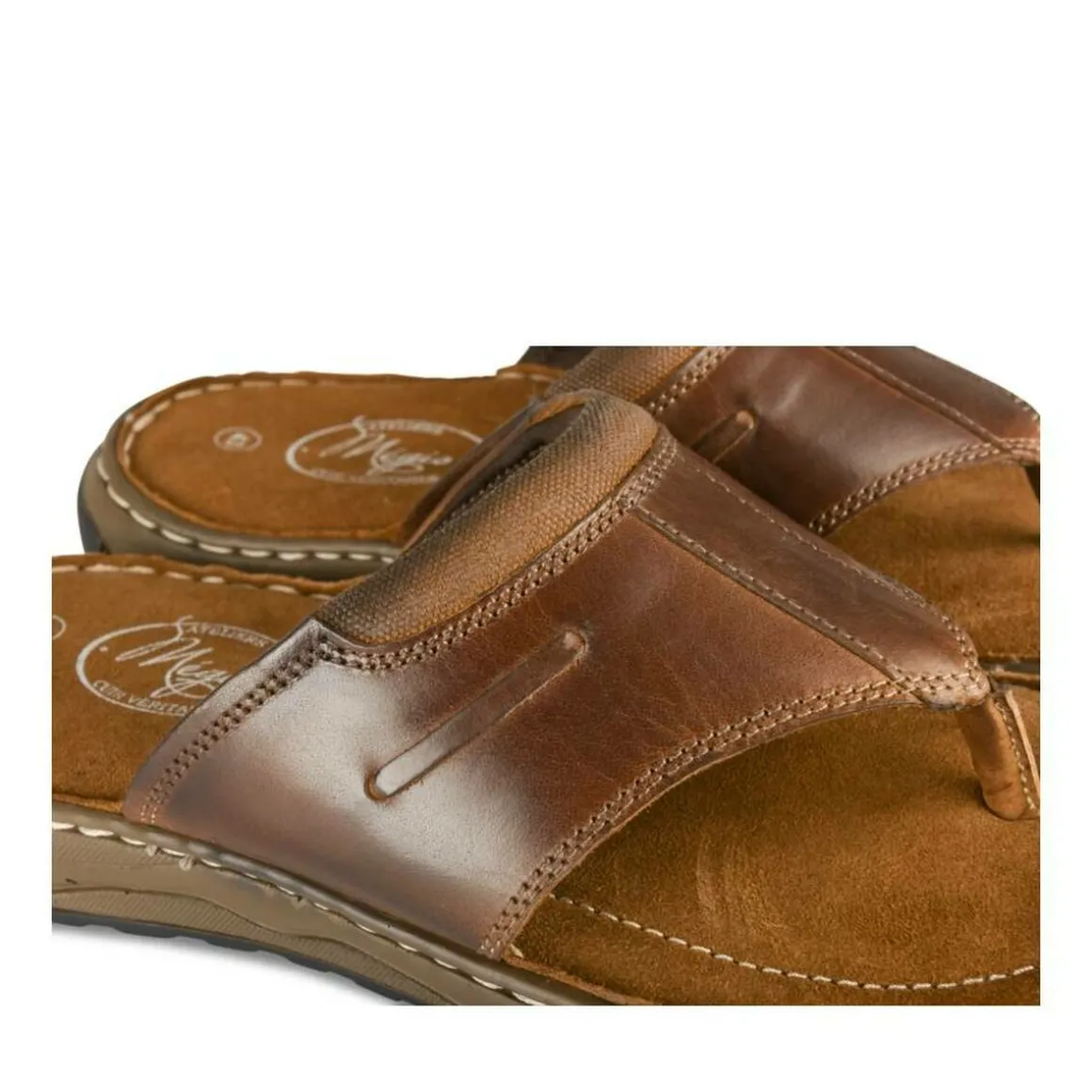 Teenslippers KASTANJEBRUIN