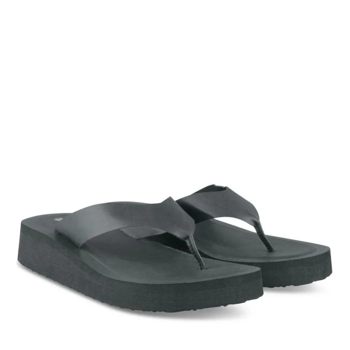 Teenslippers ZWART