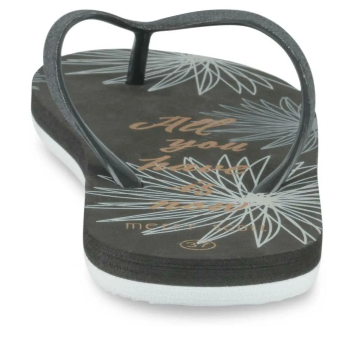 Teenslippers ZWART