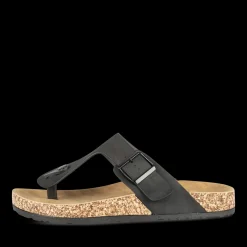Teenslippers ZWART