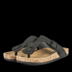 Teenslippers ZWART