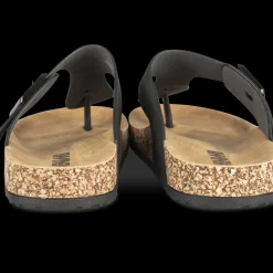 Teenslippers ZWART