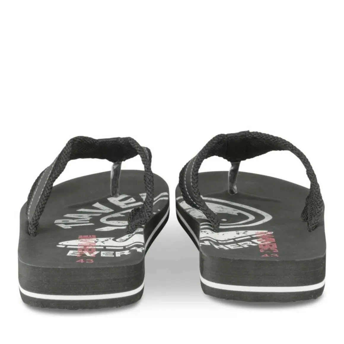 Teenslippers ZWART