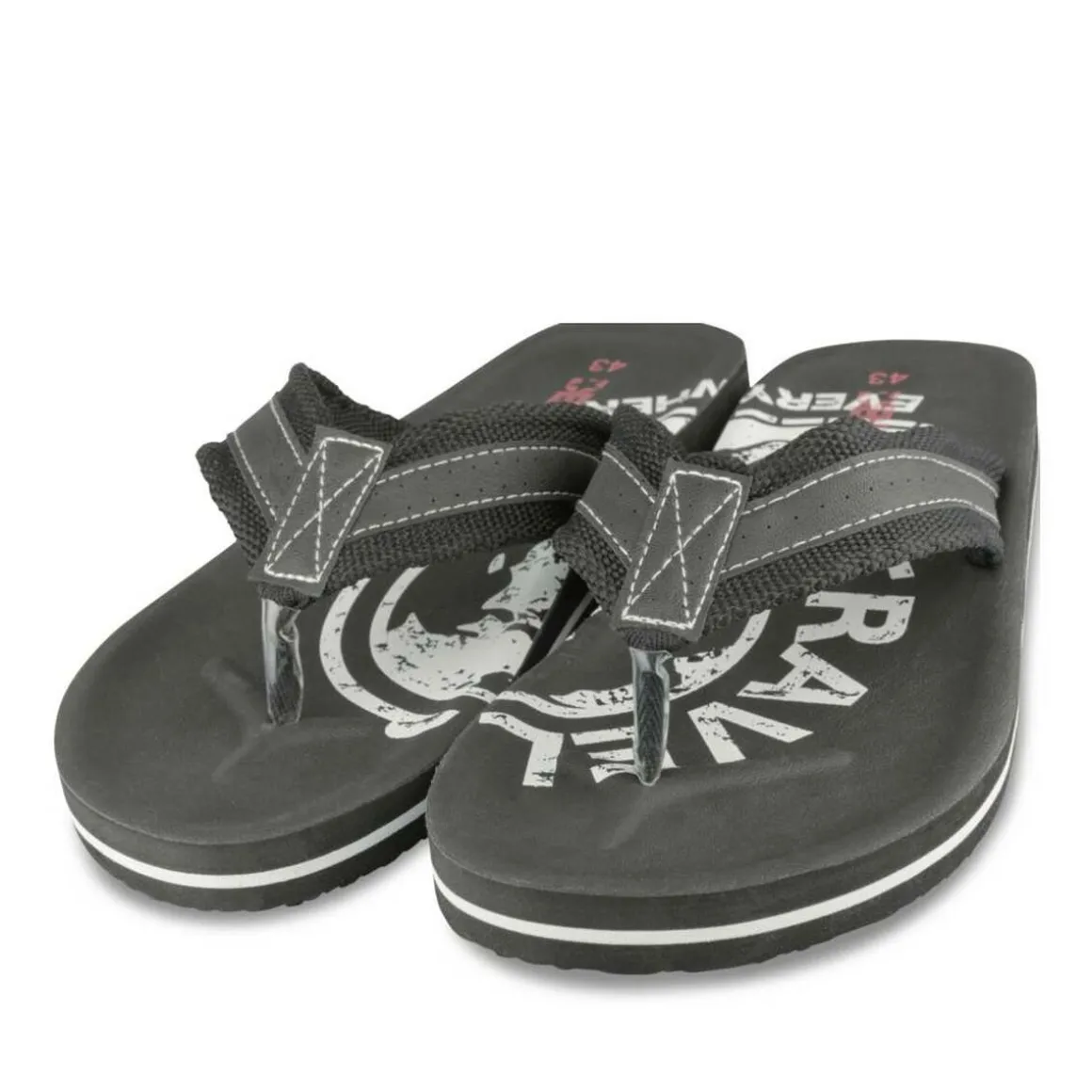 Teenslippers ZWART