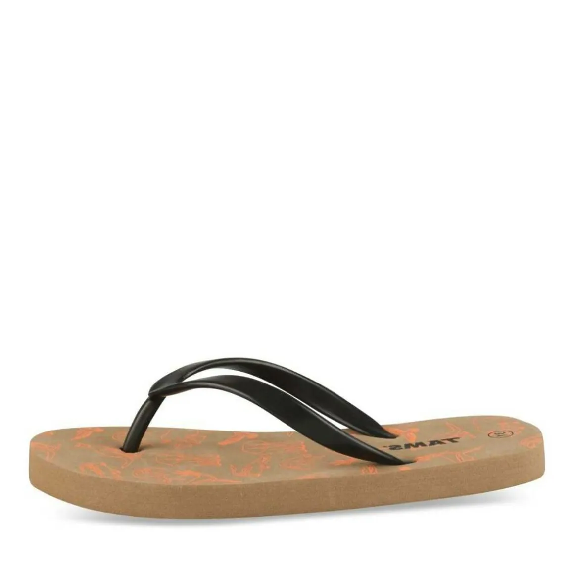 Teenslippers ZWART