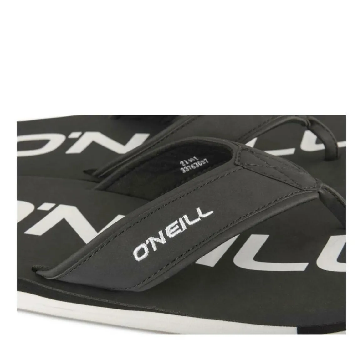 Teenslippers ZWART