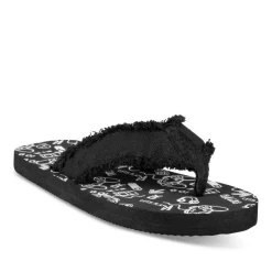 Teenslippers ZWART