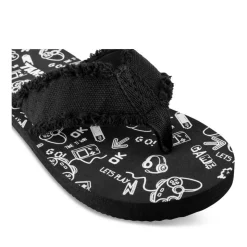 Teenslippers ZWART
