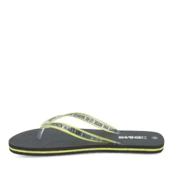 Teenslippers ZWART DENIM SIDE