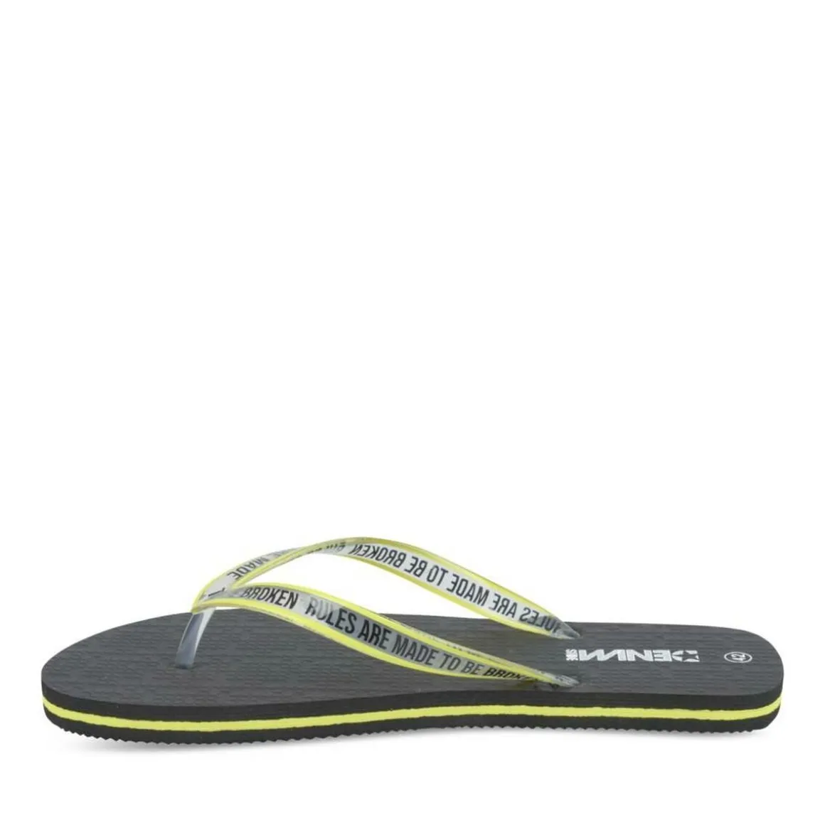 Teenslippers ZWART DENIM SIDE