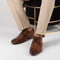 Veterschoenen COGNACKLEUR
