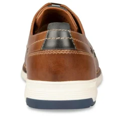 Veterschoenen COGNACKLEUR DENIM SIDE LEER