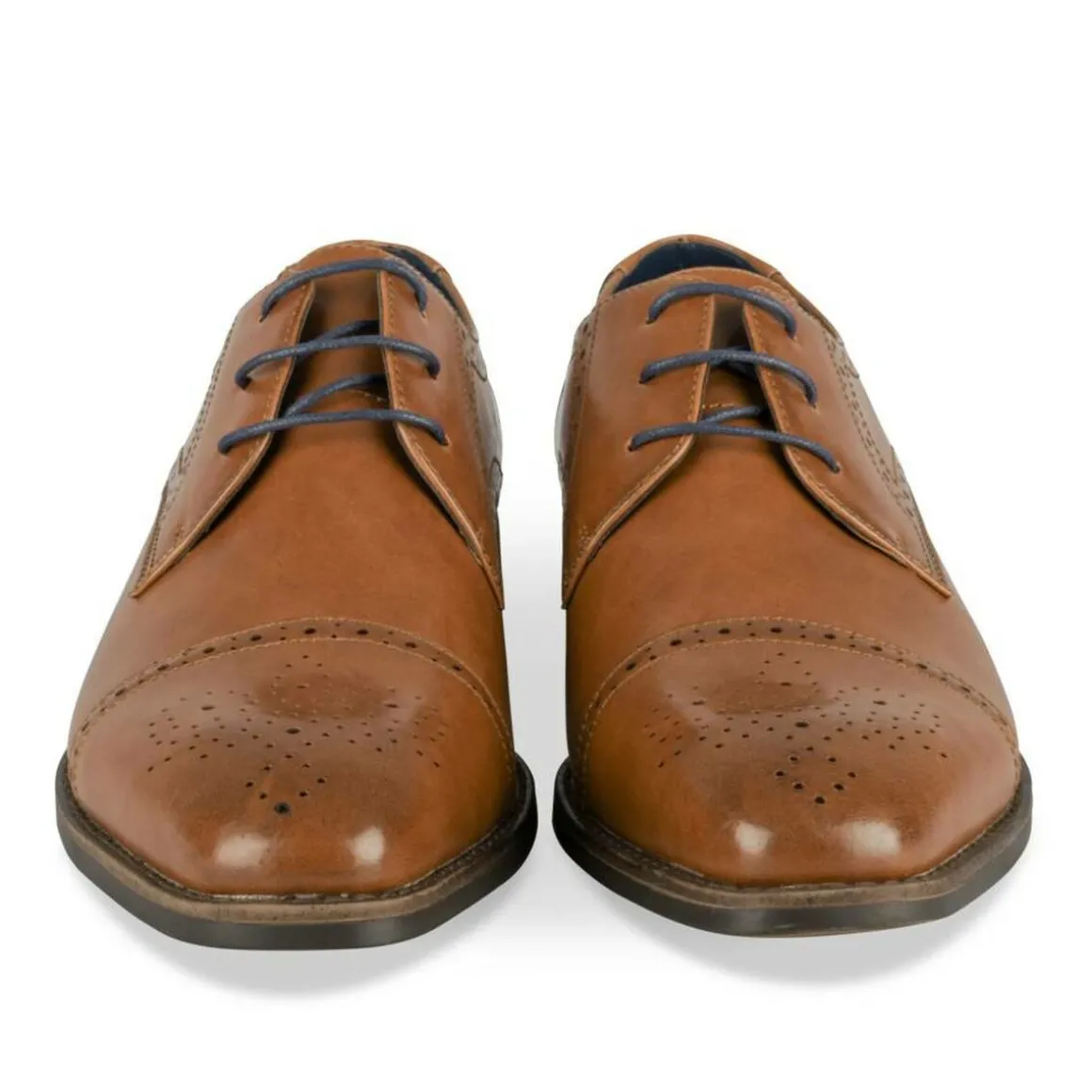 Veterschoenen COGNACKLEUR