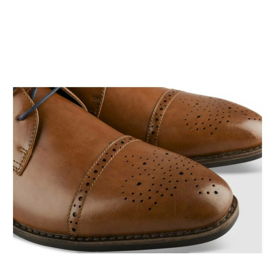 Veterschoenen COGNACKLEUR