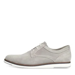 Veterschoenen GRIJS DENIM SIDE LEER