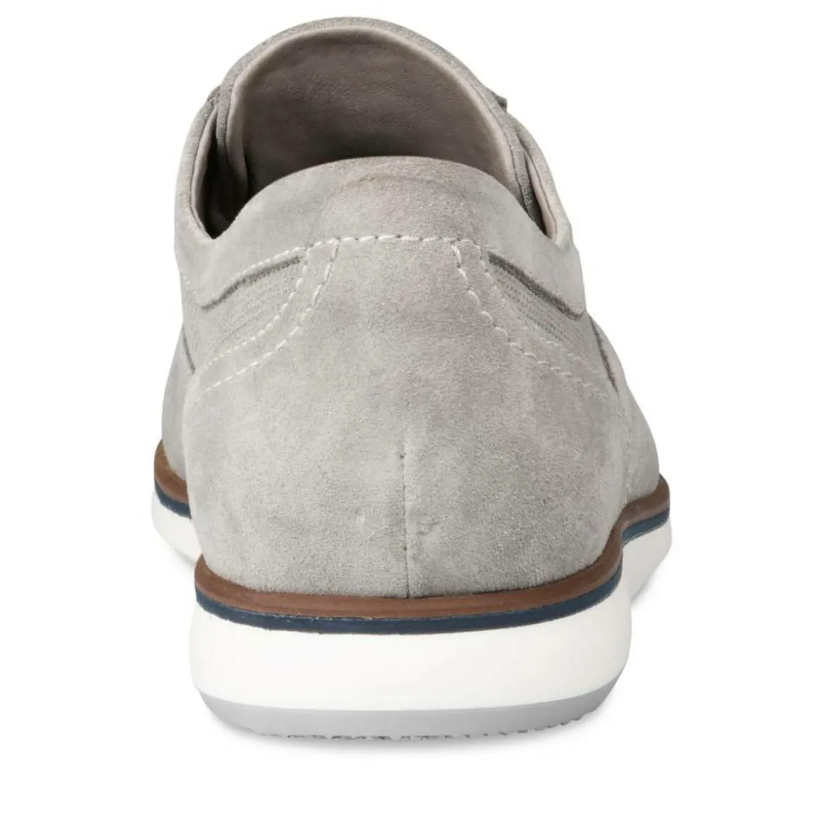 Veterschoenen GRIJS DENIM SIDE LEER