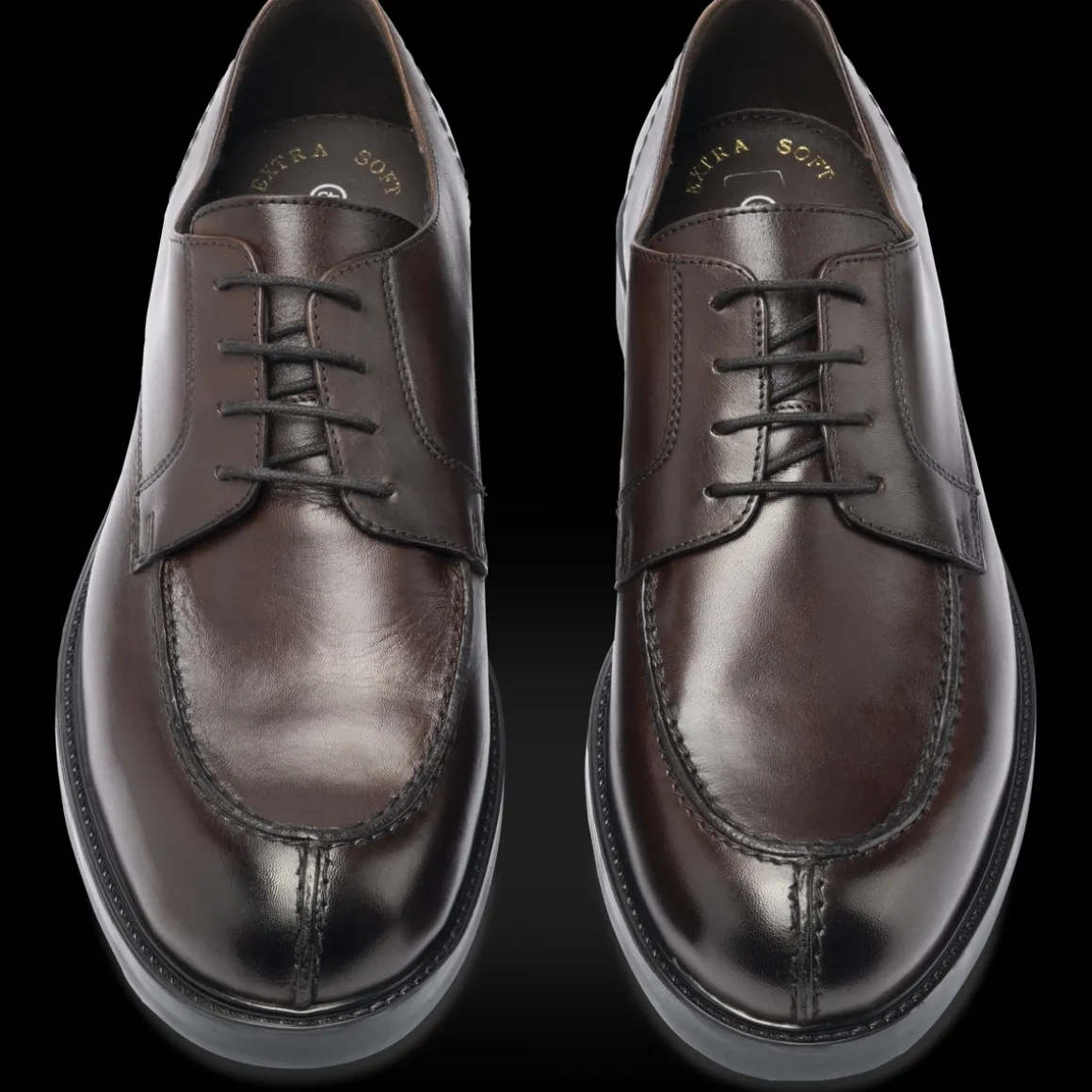 Veterschoenen KASTANJEBRUIN