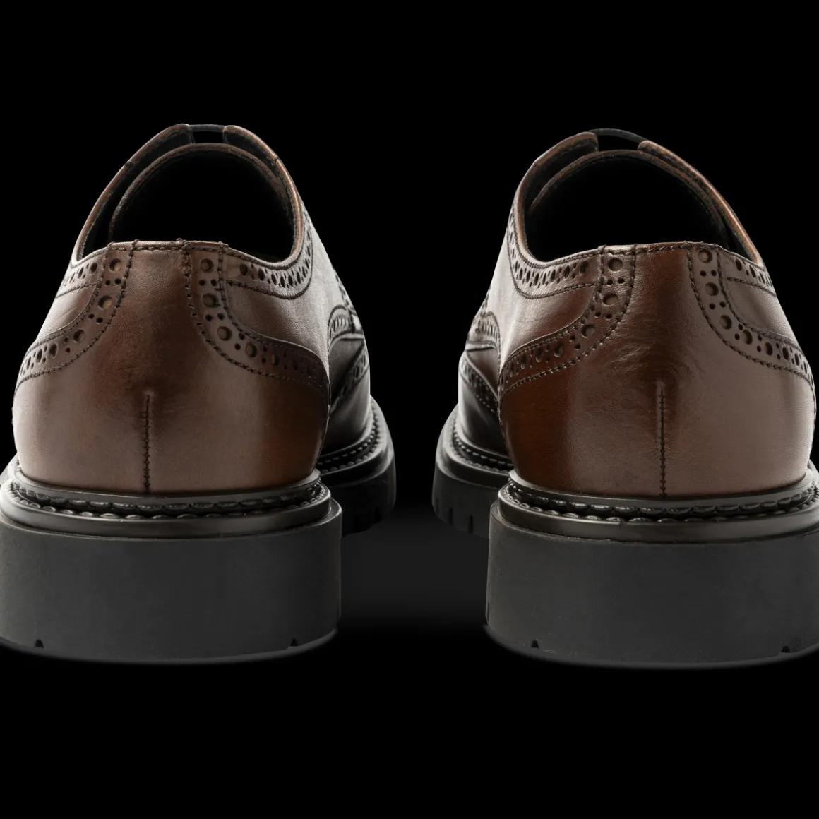 Veterschoenen KASTANJEBRUIN