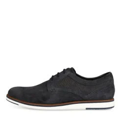 Veterschoenen NAVY DENIM SIDE LEER