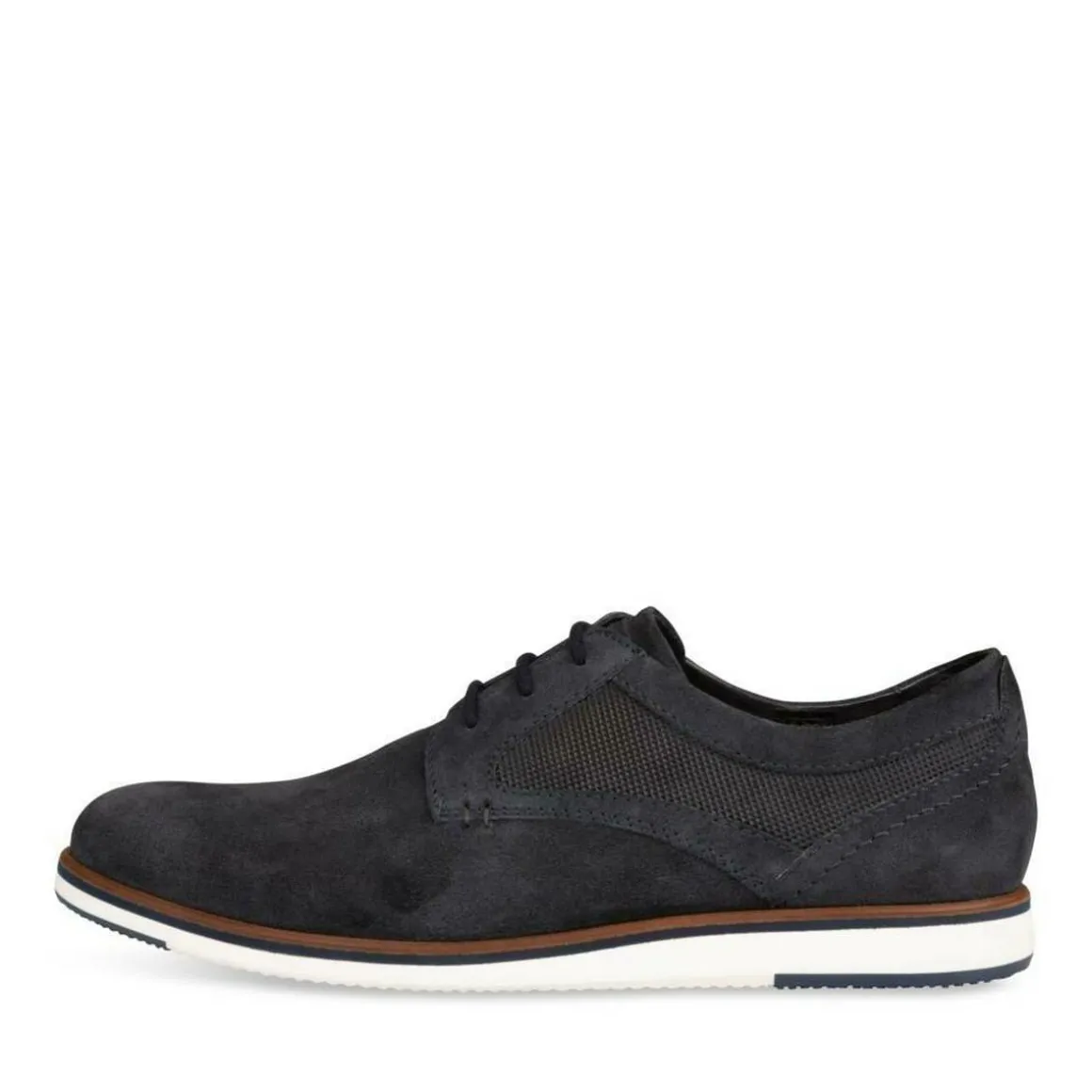 Veterschoenen NAVY DENIM SIDE LEER