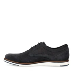 Veterschoenen NAVY DENIM SIDE LEER