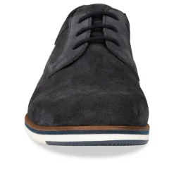 Veterschoenen NAVY DENIM SIDE LEER