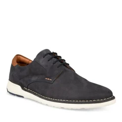 Veterschoenen NAVY DENIM SIDE LEER