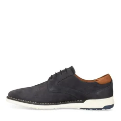 Veterschoenen NAVY DENIM SIDE LEER