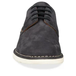 Veterschoenen NAVY DENIM SIDE LEER
