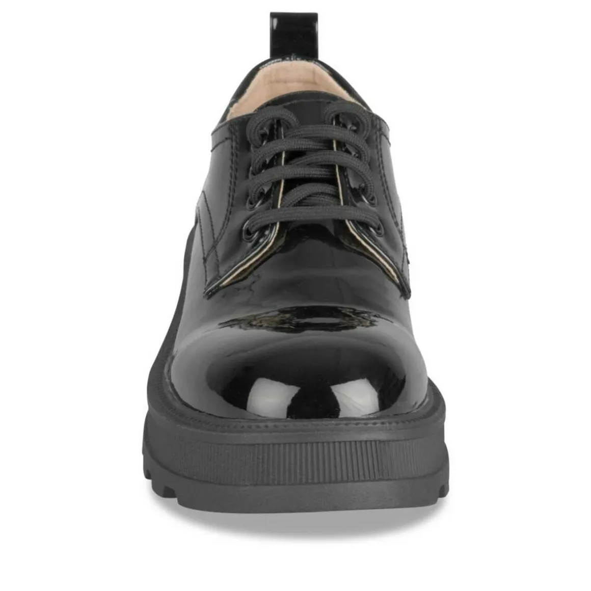 Veterschoenen ZWART