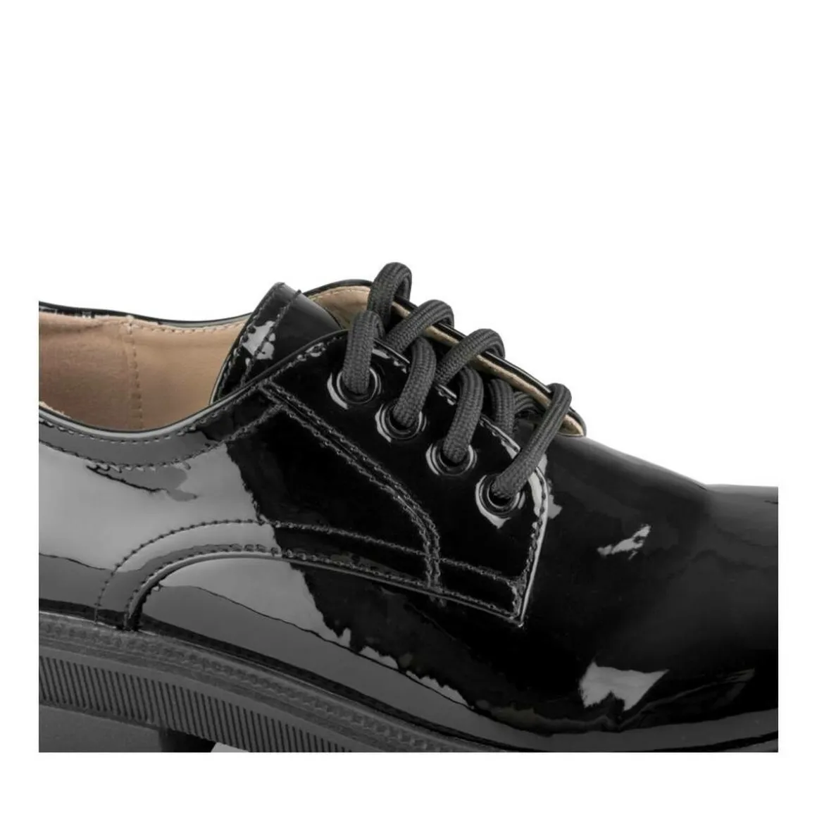 Veterschoenen ZWART