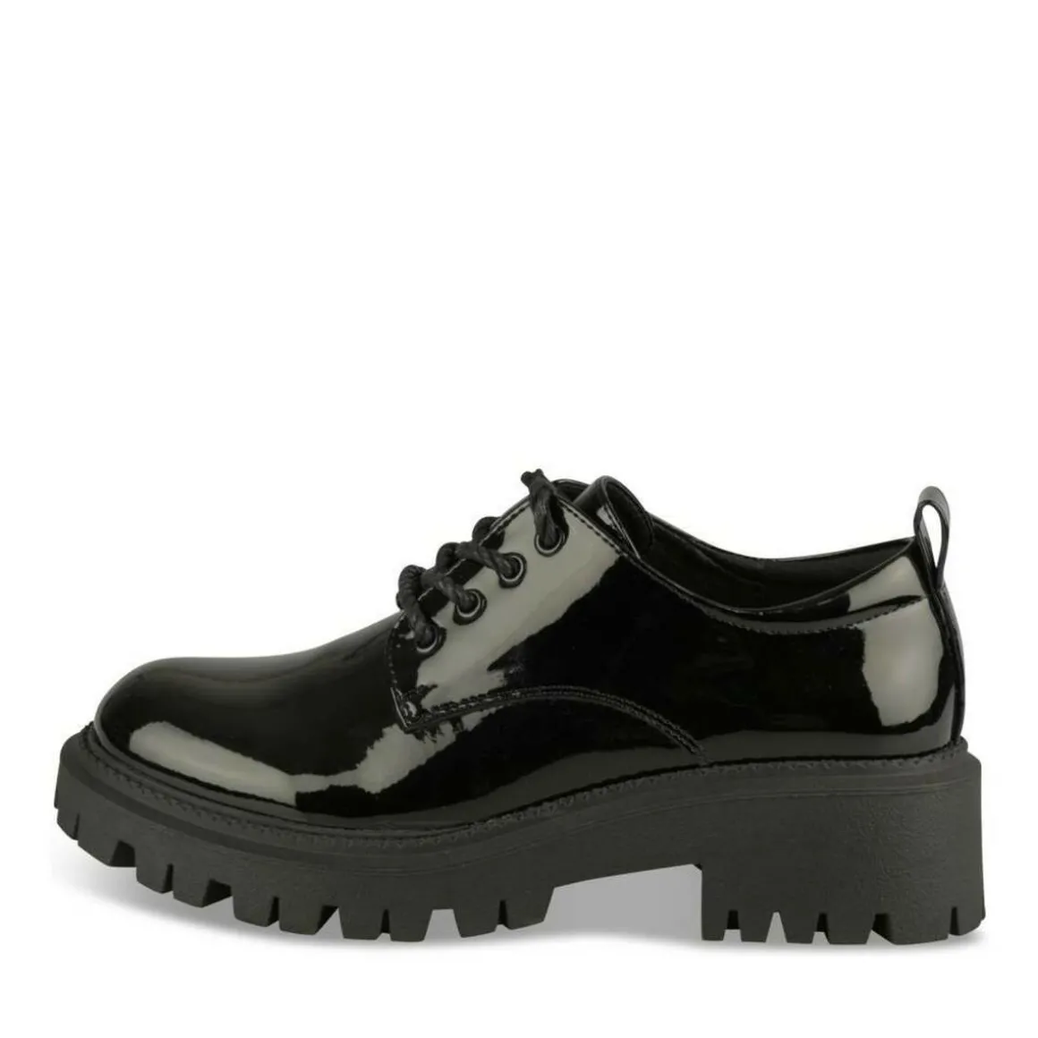Veterschoenen ZWART