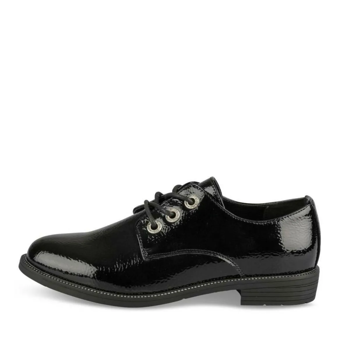 Veterschoenen ZWART