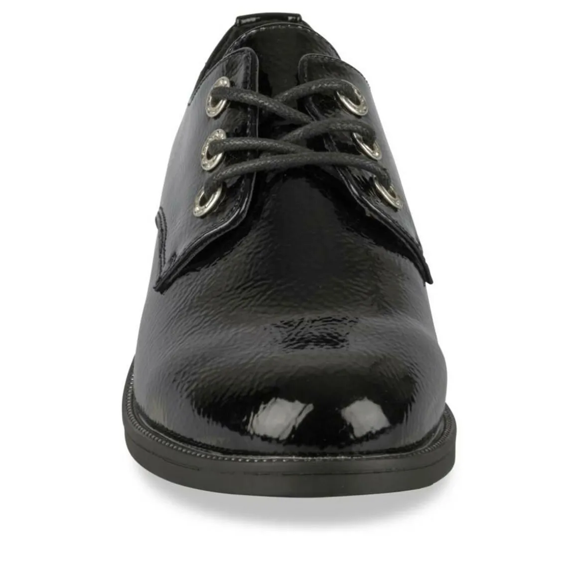 Veterschoenen ZWART