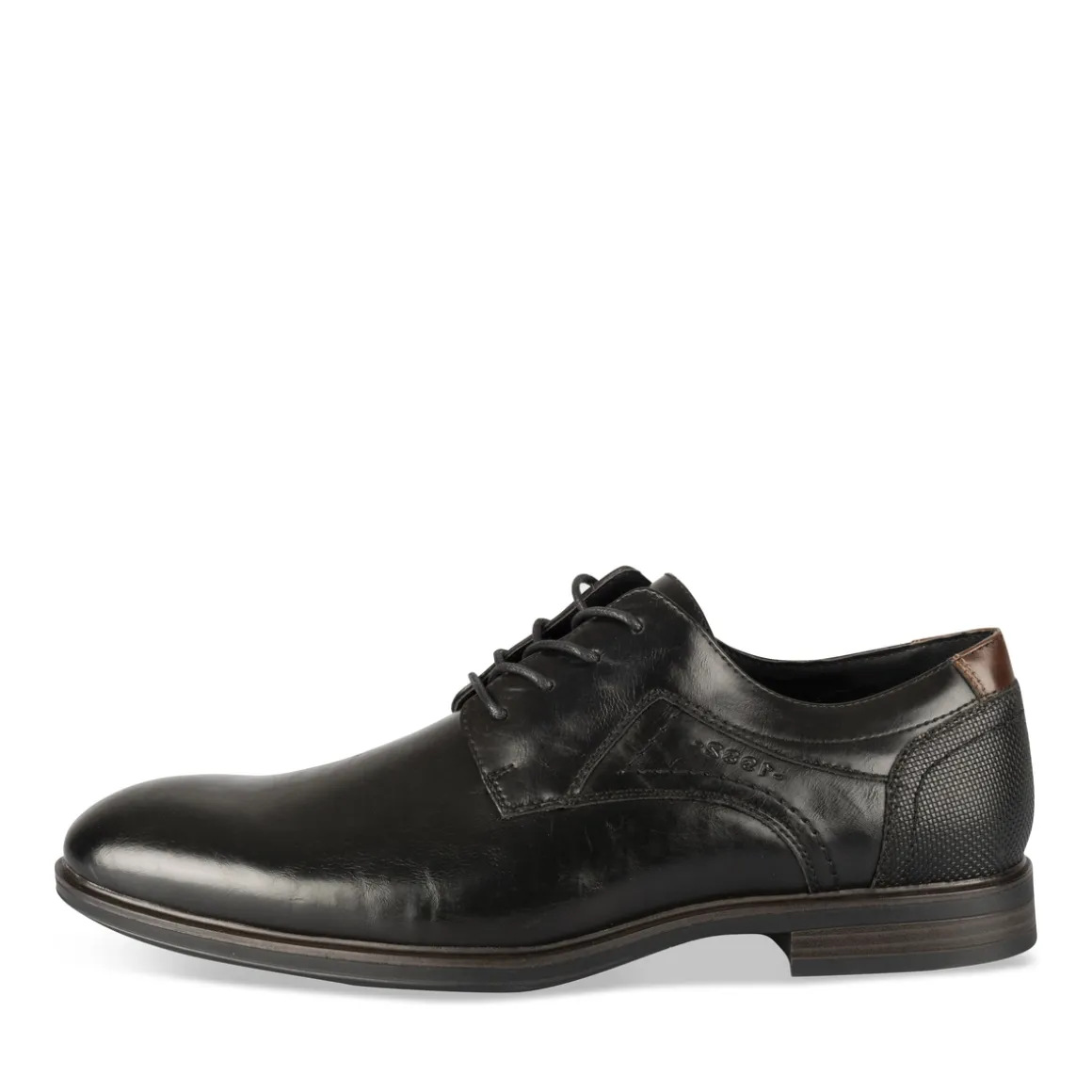 Veterschoenen ZWART