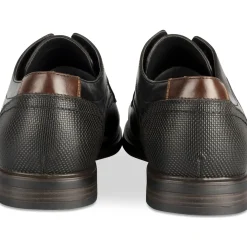 Veterschoenen ZWART