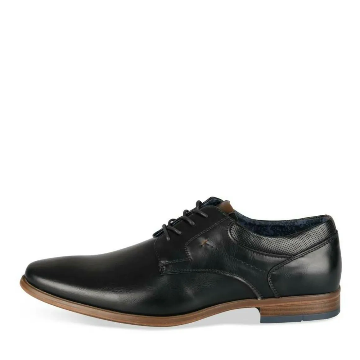 Veterschoenen ZWART