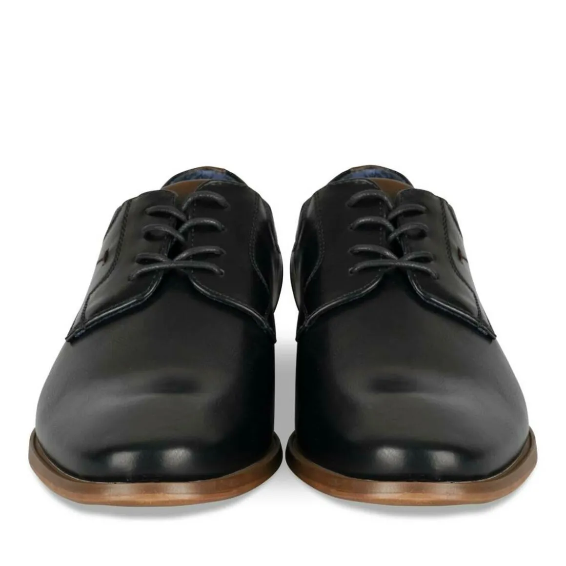 Veterschoenen ZWART