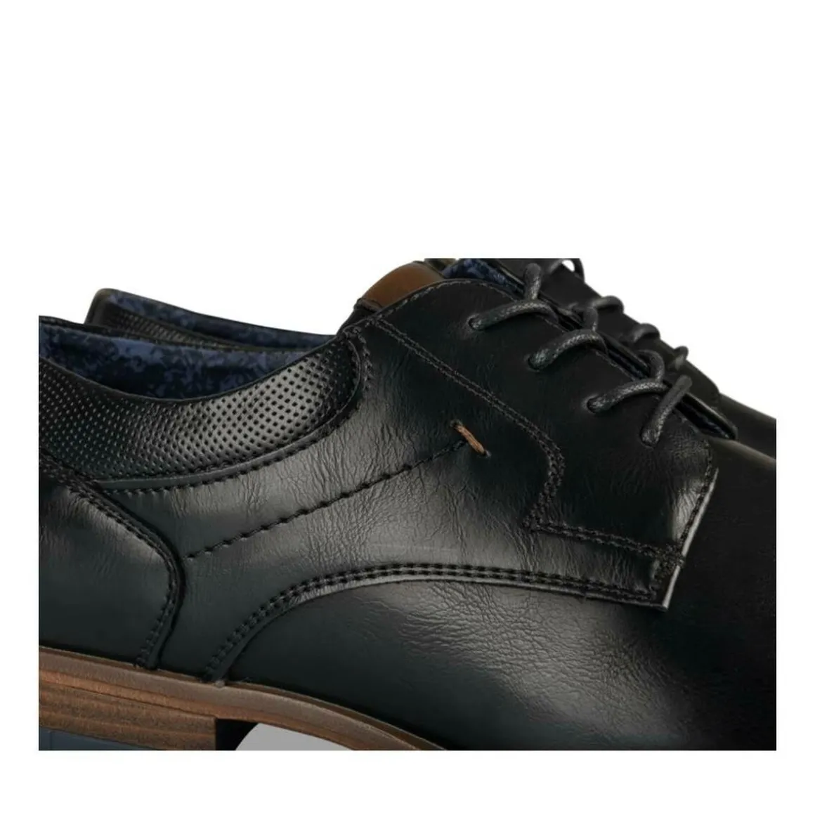 Veterschoenen ZWART