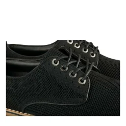 Veterschoenen ZWART