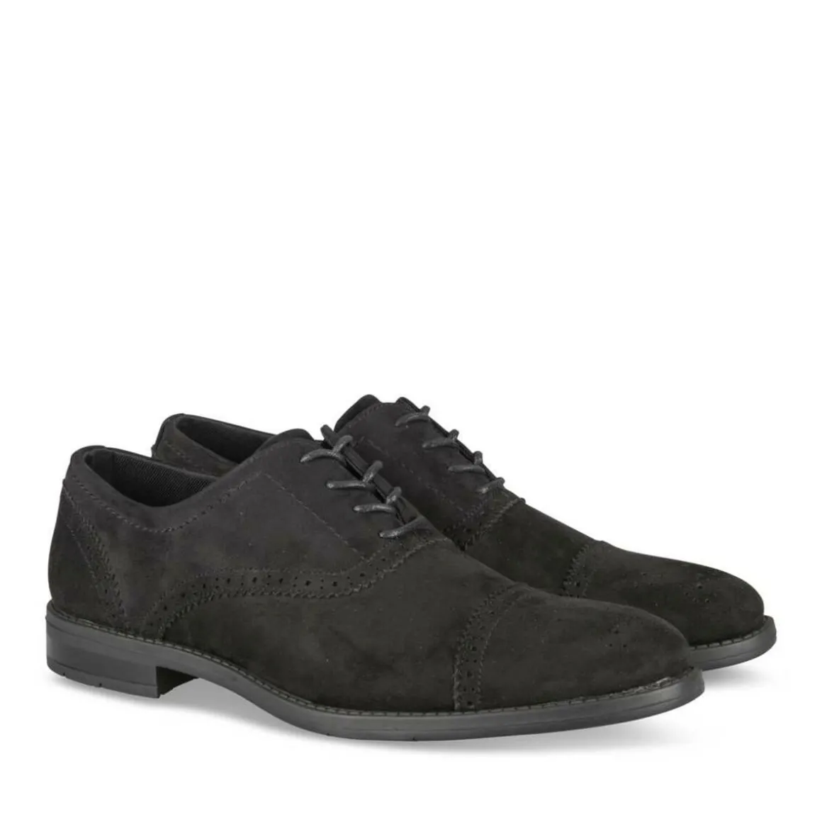 Veterschoenen ZWART